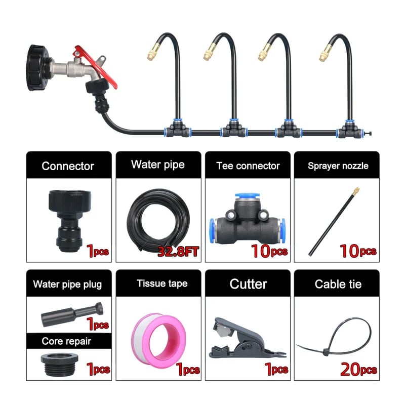 🔥360° Curved Garden Automatic Irrigation System