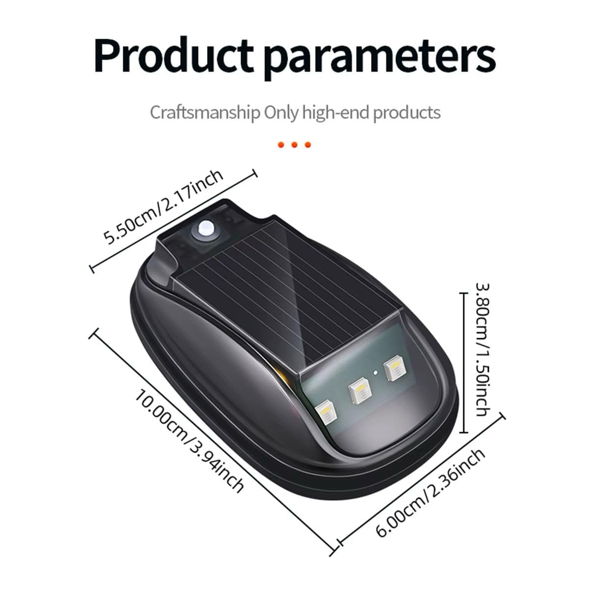 🚗Solar Car Roof RGB Strobe Light — No Wiring, No Drilling, Instant Visibility