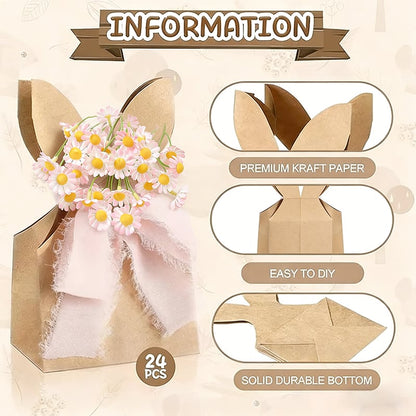 🐰Boho Bow Goodie Bags for Egg Hunts, Classroom Treats & Thoughtful Spring Surprises
