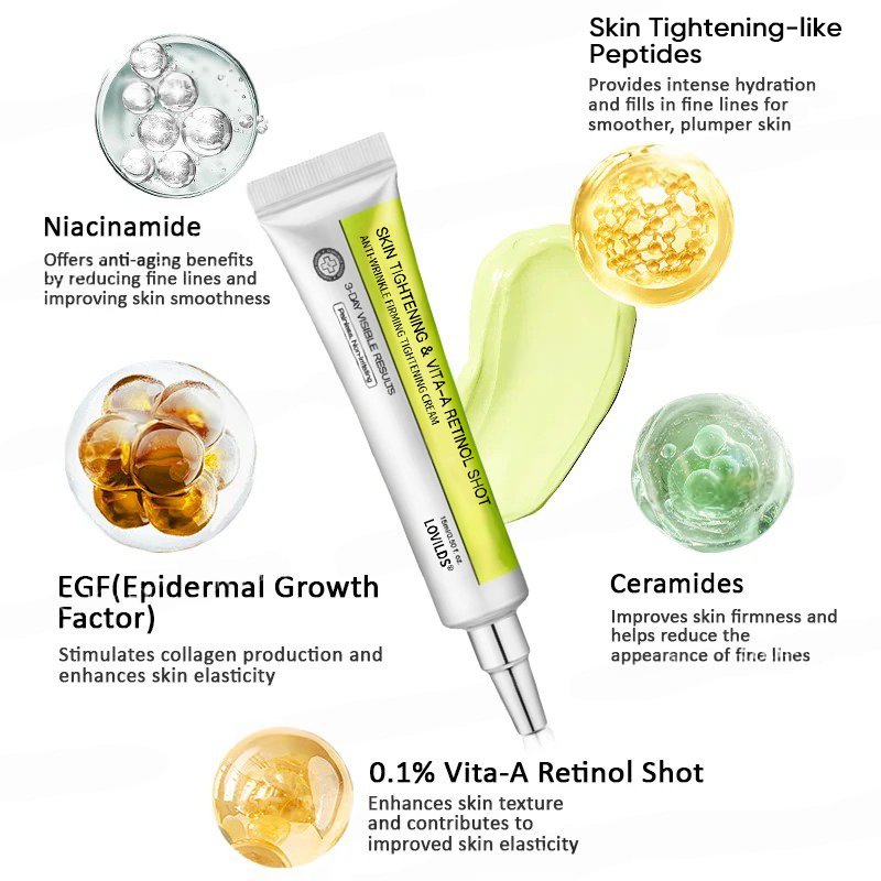 🧠👨‍⚕️Made and shipped from the USA 💫LOVILDS® Skin Tightening & Vita-A Retinol Retinol shot Anti-Wrinkle Firming Tightening cream - Last Day Promotion 70% OFF