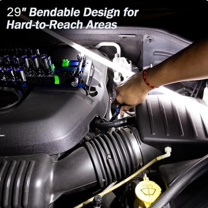 🔦 Flexible LED Flashlight Stick – 29" Bendable Work Light