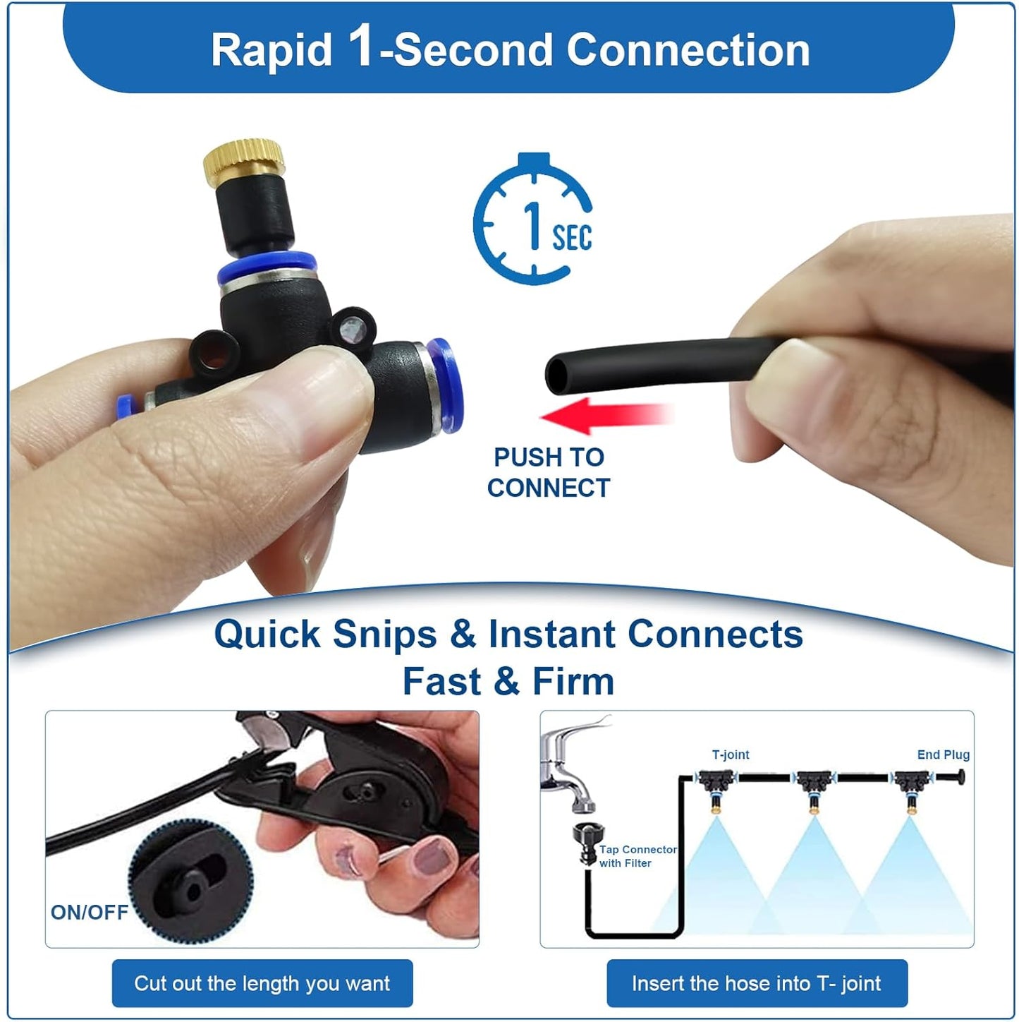 🔥360° Curved Garden Automatic Irrigation System