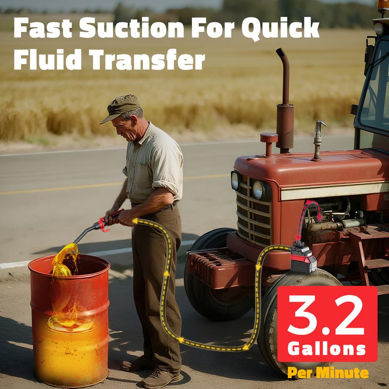 🔥LAST DAY 49% OFF-Portable Cordless Fuel Transfer Pump – Quick & Easy Fueling for Cars, Generators, Lawn Mowers | DeWalt 20V & Milwaukee 18V Compatible