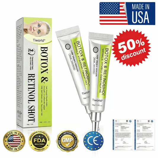 👏🌿Proudly Made in the USA💫Tiworld® Advanced Peptide Botox-Style + Vita-A Retinol Lifting Renewal Cream – Today Only 49% OFF