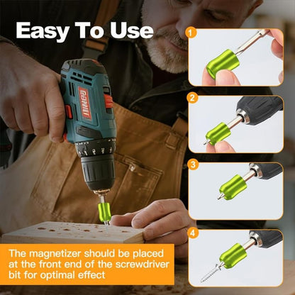 🔥The Quantum Grip Strong Magnetic Screw Ring, 1/4 Inch/6.35mm Universal Magnetic Screw Ring Head