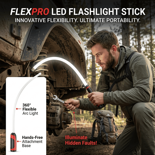 🔦 Flexible LED Flashlight Stick – 29" Bendable Work Light