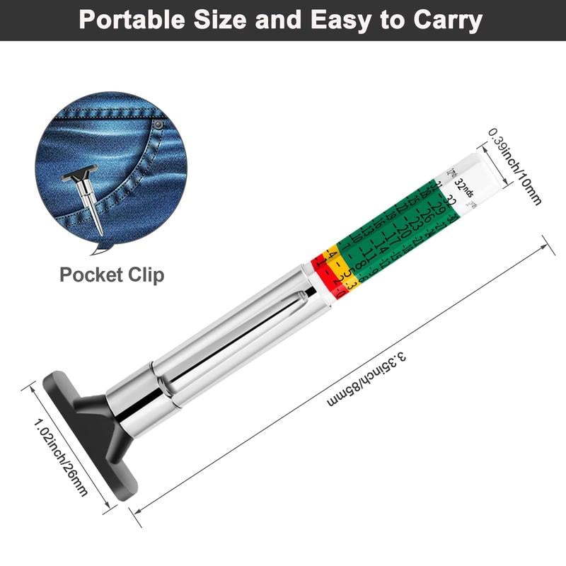 🚗Car Tire Tread Depth Gauge