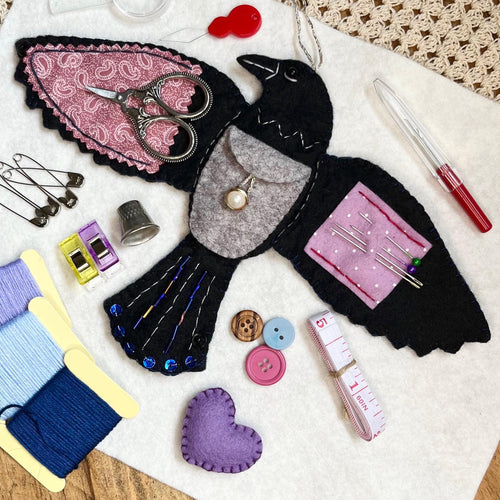 🔥Last Day 49% OFF - 🖤 “Raven’s Keepsake – Guardian of Stitches” 🪡✨| Includes all accessories