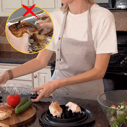 🍖 Rotating Chicken Shredder – 40% Faster, Even Shreds with Less Effort