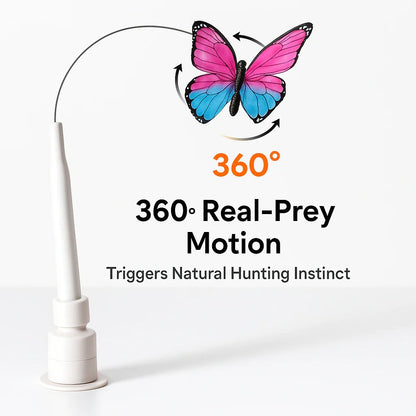 🐱 Smart Butterfly Cat Toy — Automatic Rotating Teaser to Keep Your Cat Active & Curious 🐾