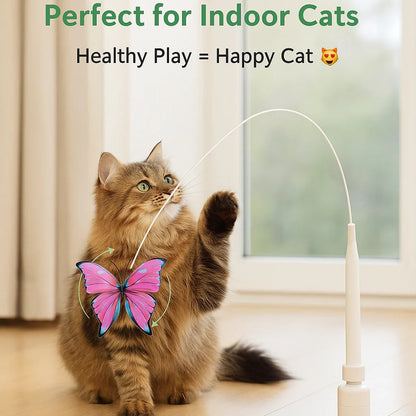 🐱 Smart Butterfly Cat Toy — Automatic Rotating Teaser to Keep Your Cat Active & Curious 🐾