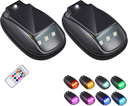 🚗Solar Car Roof RGB Strobe Light — No Wiring, No Drilling, Instant Visibility