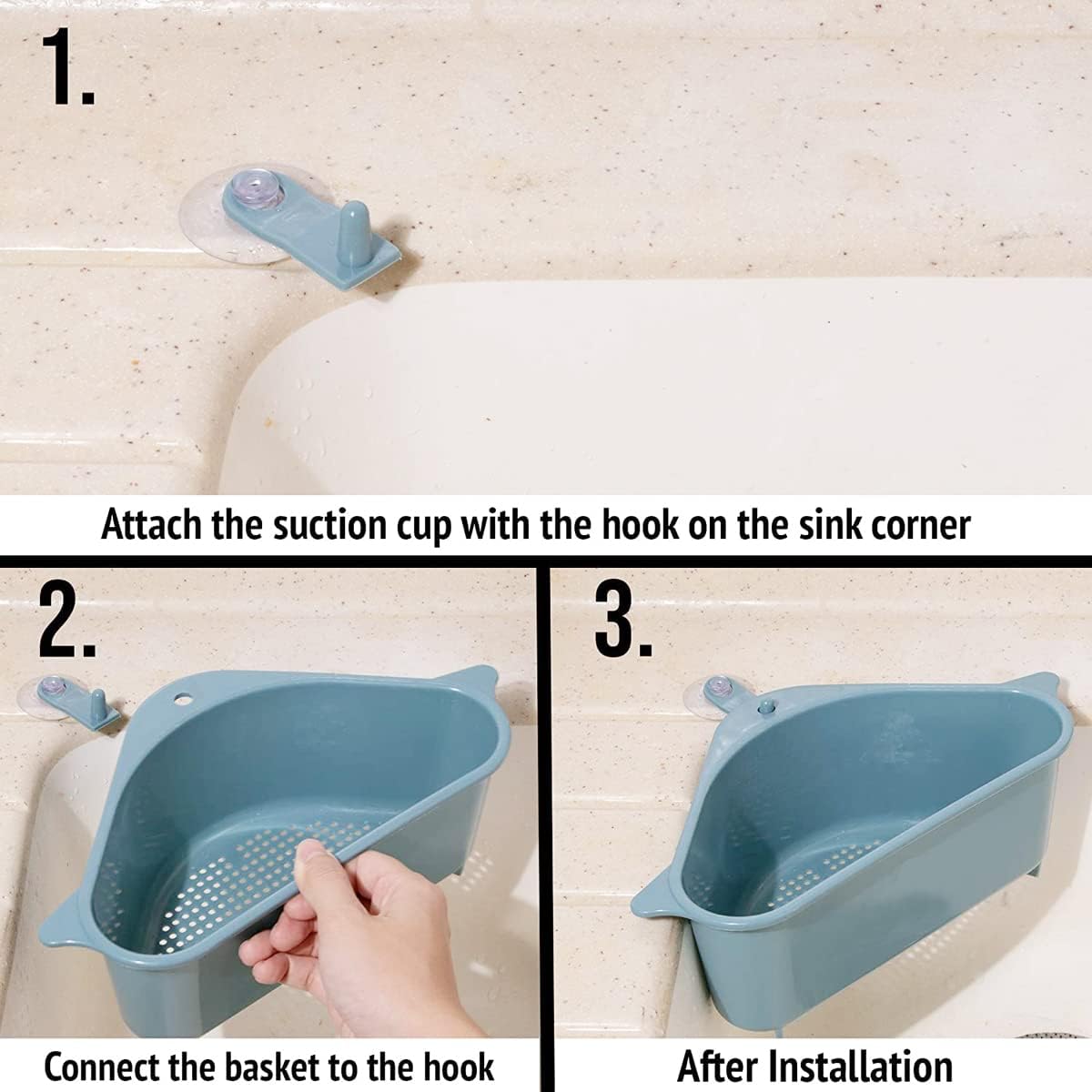 🔥🧺Triangle Sink Drain Basket — A Simple Way to Keep Your Sink Clean & Organized
