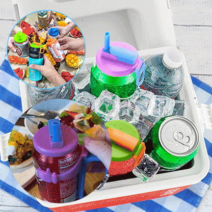 🥤🧊Soda Can Lid Holder with Handle — No Slips, No Cold Hands