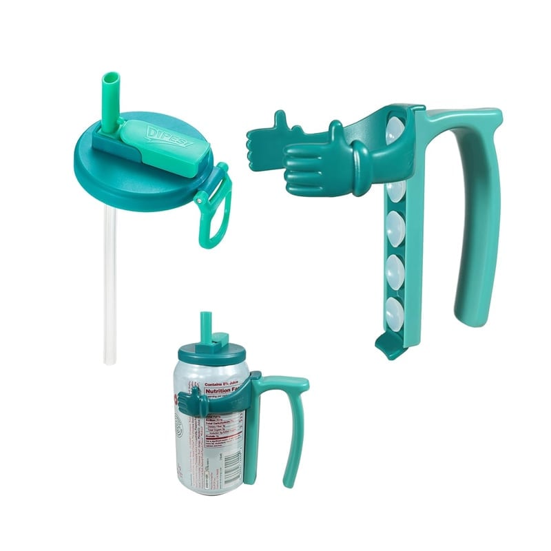 🥤🧊Soda Can Lid Holder with Handle — No Slips, No Cold Hands