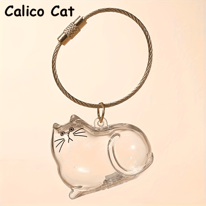 🐾Pet Hair Memorial Capsule Keychain