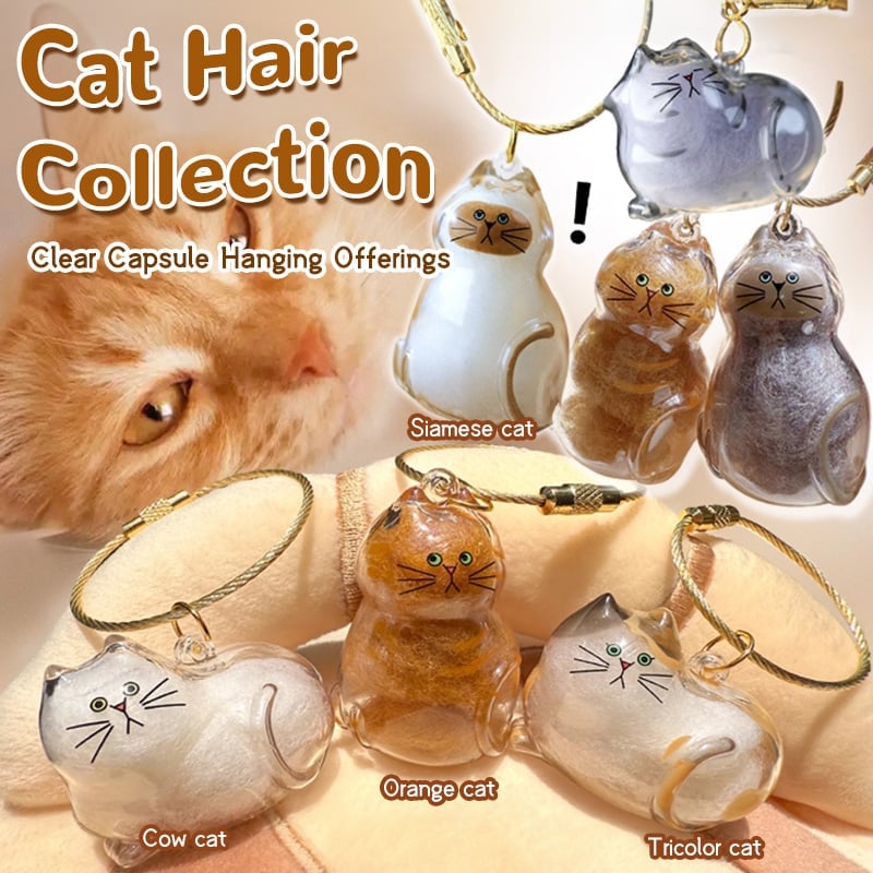 🐾Pet Hair Memorial Capsule Keychain
