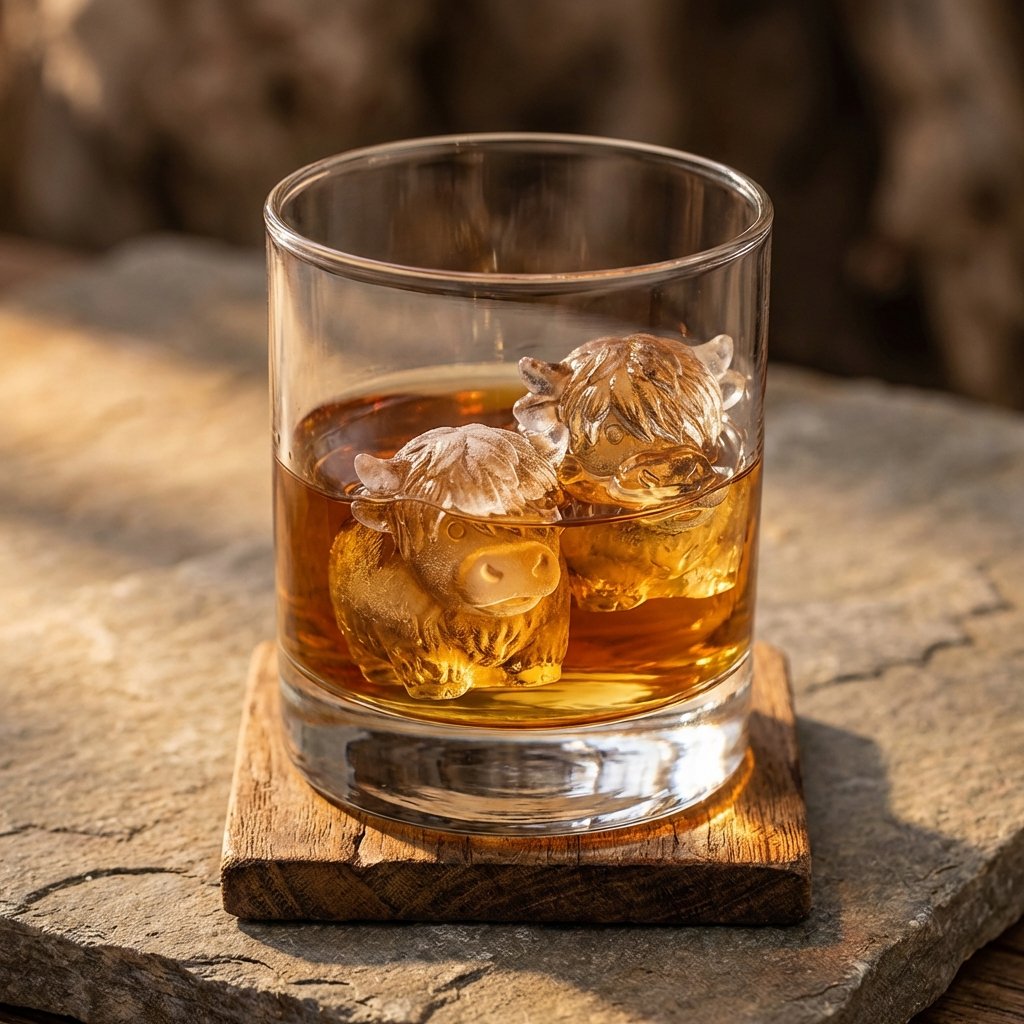 🐮 Mini Highland Cow Ice Cube & Dessert Mold 🧊🍪 Cute 3D Ice for Drinks, Parties & Gifts🎁