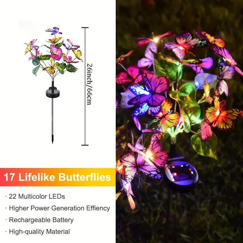 🦋 50% OFF NOW! ☀️ Solar Outdoor Butterfly Lights – Weatherproof, Auto On/Off & Magical Night Ambiance 🌙
