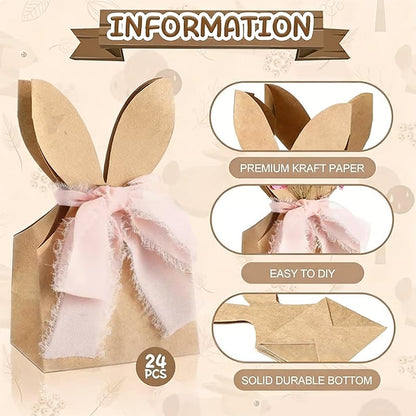 🐰Boho Bow Goodie Bags for Egg Hunts, Classroom Treats & Thoughtful Spring Surprises