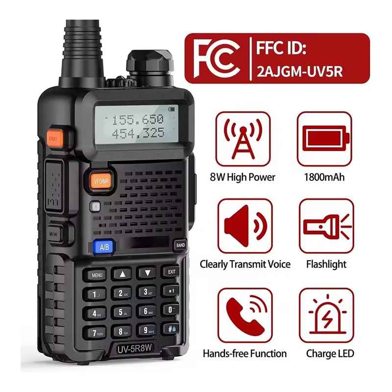 📻✨ UV-5R Dual Band Ham Radio – Stay Connected Anywhere! 🌍🚶‍♂️