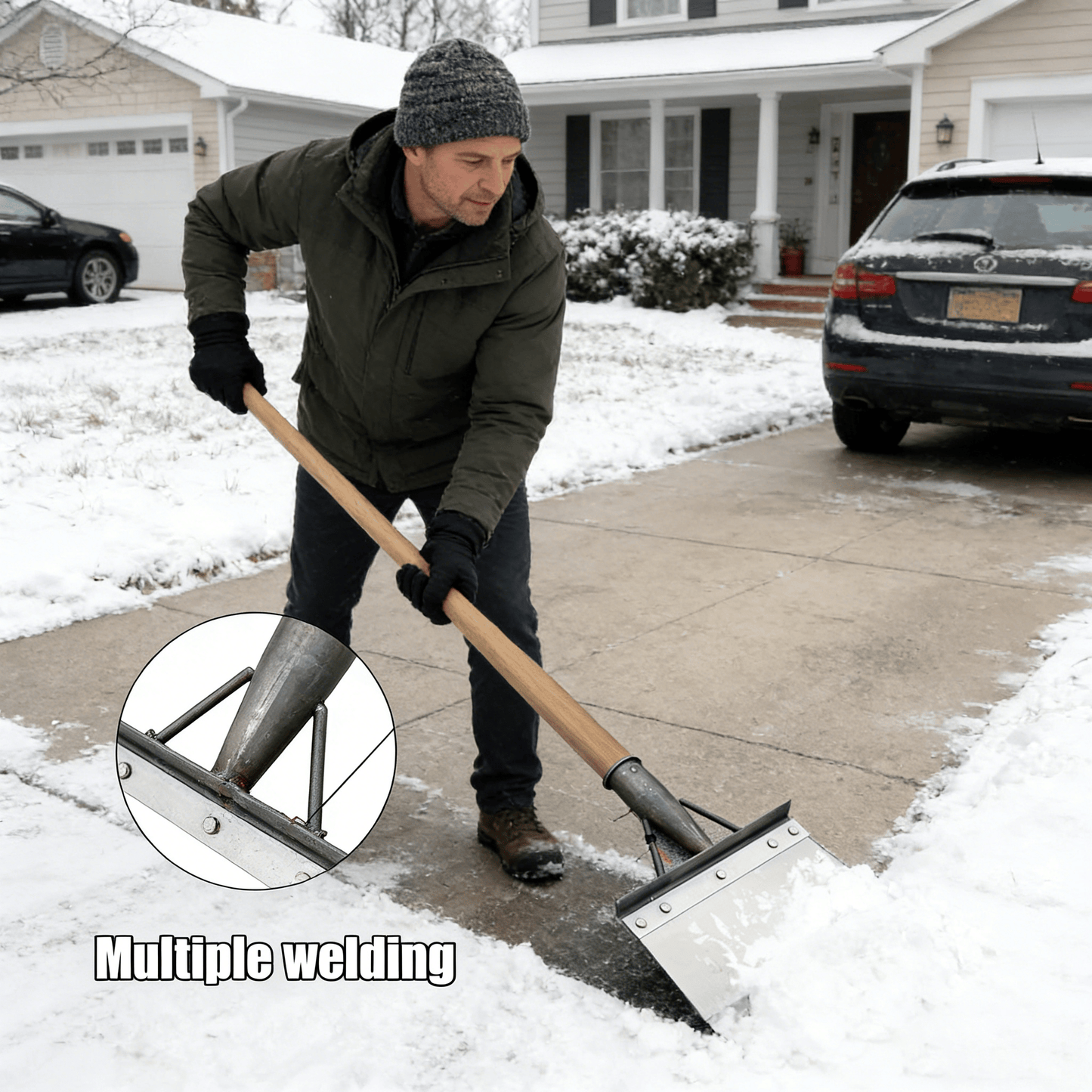 🔥Last Day 49% OFF⚒️Multifunctional Cleaning Shovel– Can Be Used For Snow & Ice Removal, Weeding, Gardening, Landscaping, Etc