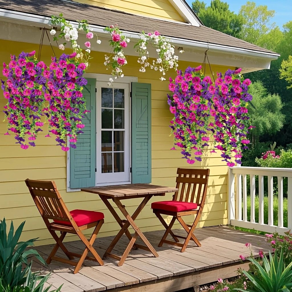 🌺UV Resistant Hanging Artificial Morning Glory Vine 💖